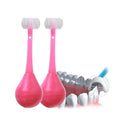 3-Sided Soft Bristle Toothbrush with Silicone Head – Inverted Training Toothbrush for Children Aged 2-12, Gentle Oral Care for Children