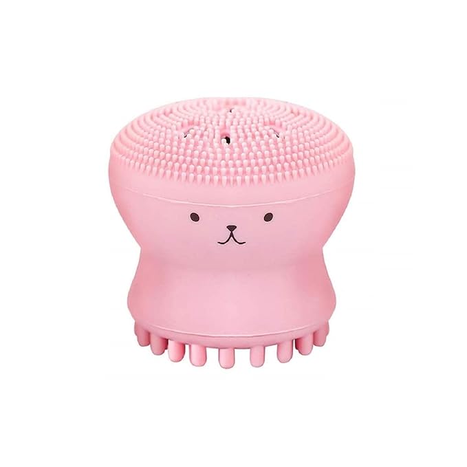 Facial Cleansing Brushes, Octopus Shape Silicone Face Scrubber Massager Skincare Tool (1PC)