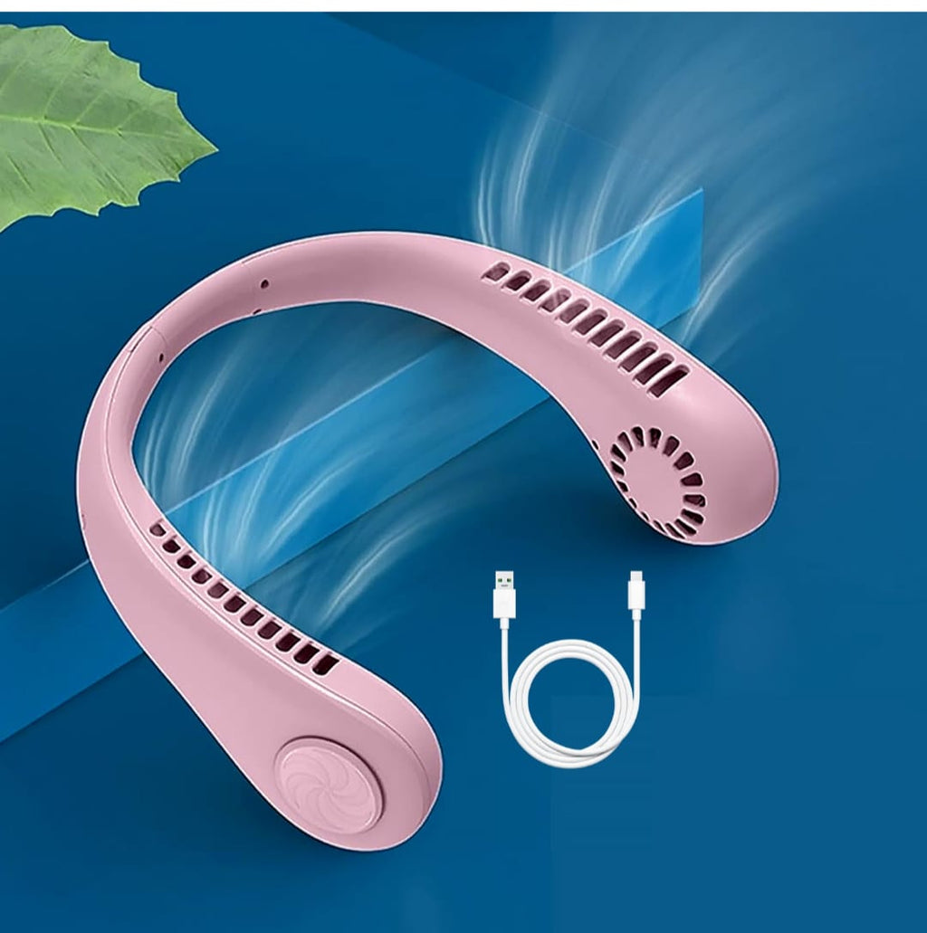 Portable Neck Fan: Holiday Hands Free Bladeless Neck Fan