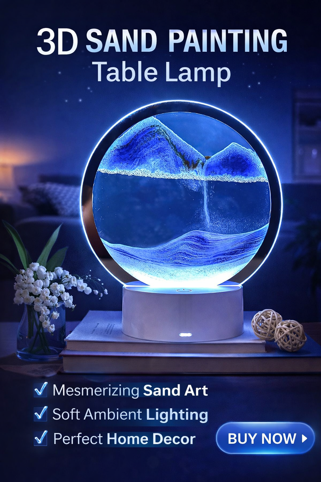 5 Color Light Moving Sand Art Picture